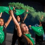 A pro-choice protest in Mexico City.