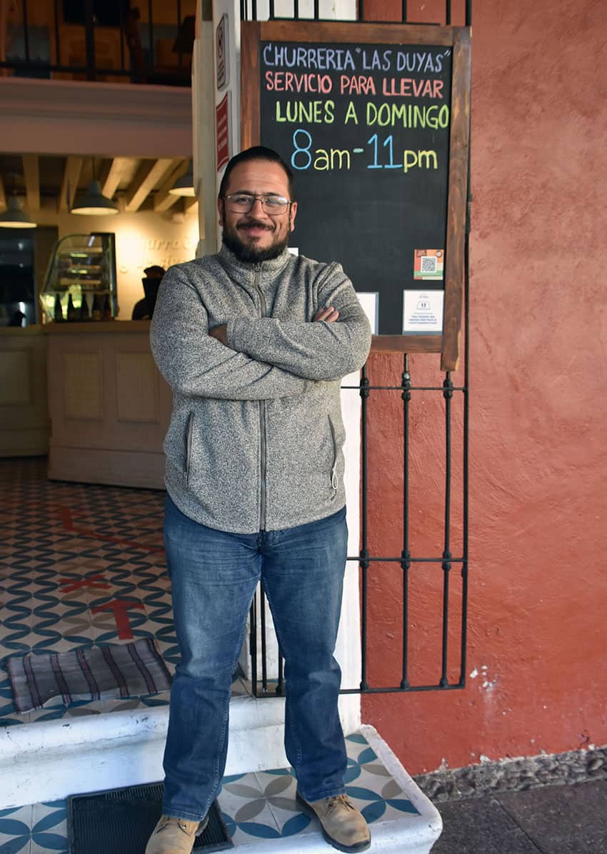 Victor Aguilar's restaurant can only serve takeout. 