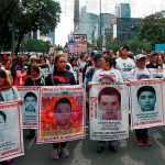 Families of the missing students and their supporters have been protesting for more than six years to press for justice in the case.
