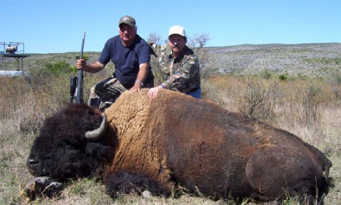 Photo that appeared on hunting ranch's website until yesterday.