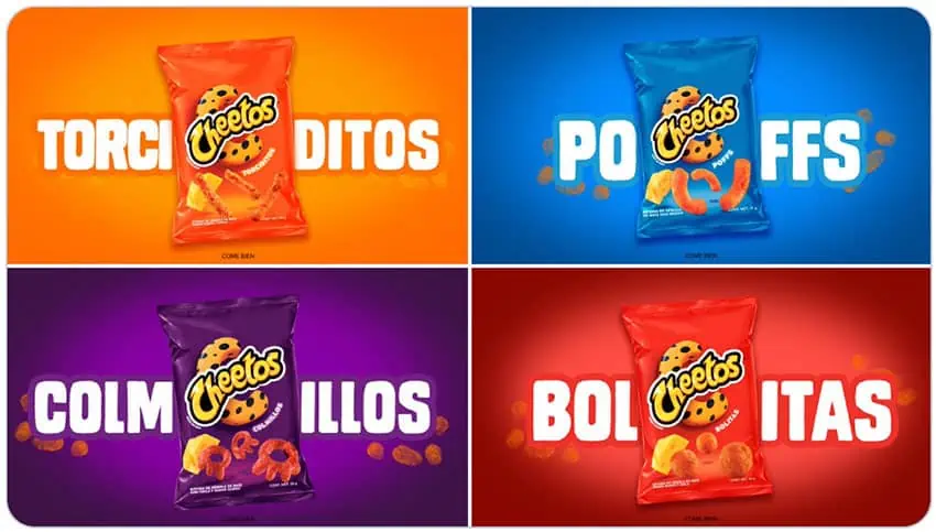 Cheetos' new look.