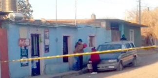 Crime scene in Plateros, Zacatecas.