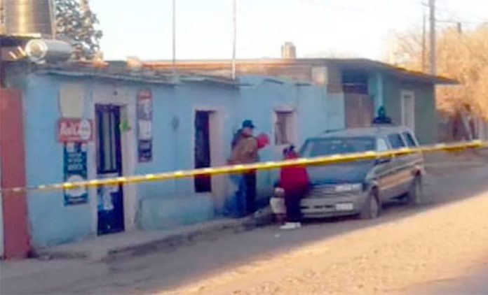 Crime scene in Plateros, Zacatecas.