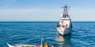 The vessel Farley Mowat was attacked by fishermen Thursday.