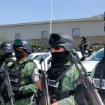 The National Guard on duty in Juventino Rosas.