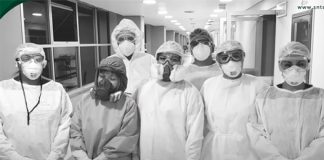 Doctors and nurses used a video to send a message to the public.