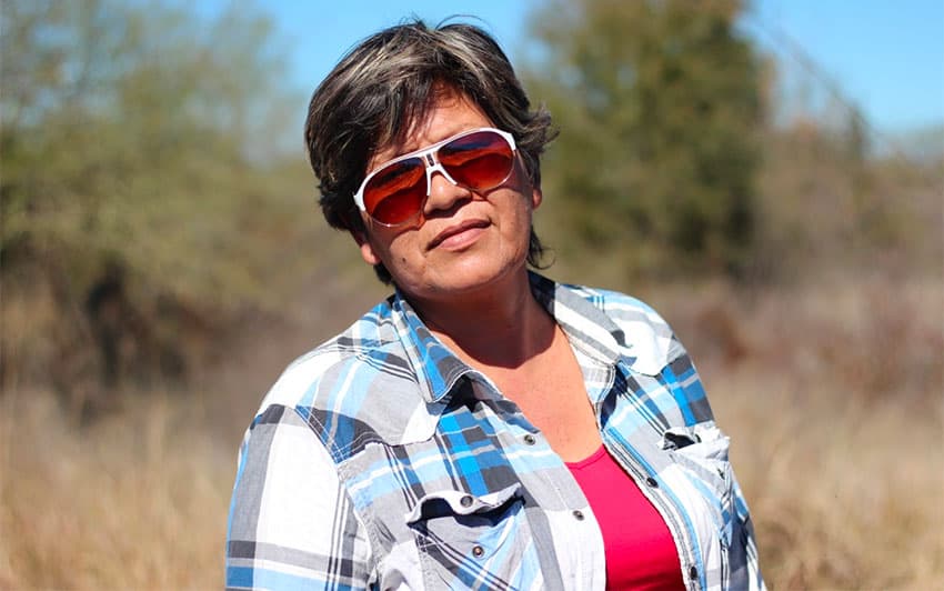 Mirna Medina founded the Rastreadoras after her son disappeared in 2014