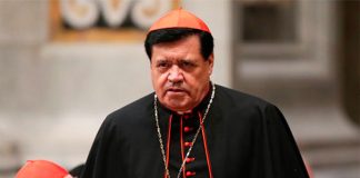 Cardinal Rivera in an undated file photo.