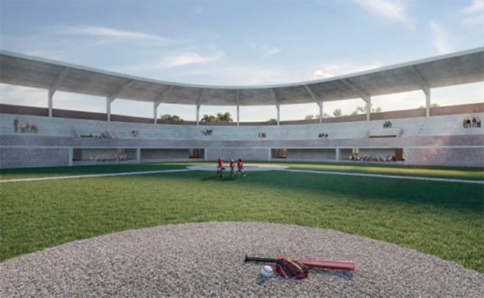 The baseball stadium in Palenque that is slated for an upgrade.