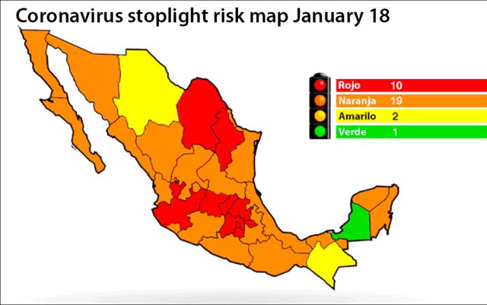 coronavirus stoplight map