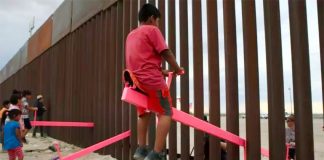 The border wall seesaws