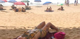 Zipolite Beach, site of a world-famous nudists' festival.