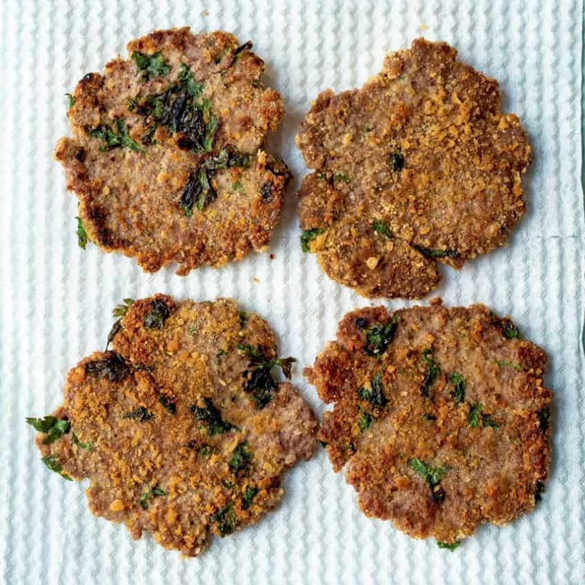 Milanesa, or breaded meat patties.