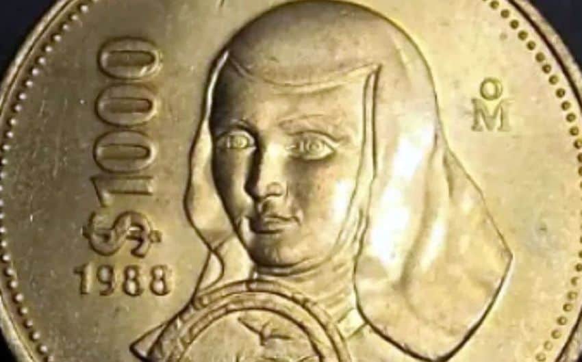 High inflation and currency devaluation, leading to even everyday goods costing thousands, moved Juana's image to a gold 1,000-peso coin in 1988.