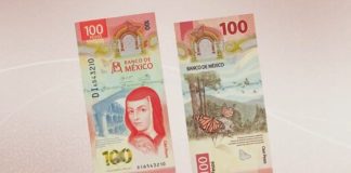 Sor Juana, one of the most recognizable female historical faces in Mexico, as she appears on the latest version of the 100-peso bill.