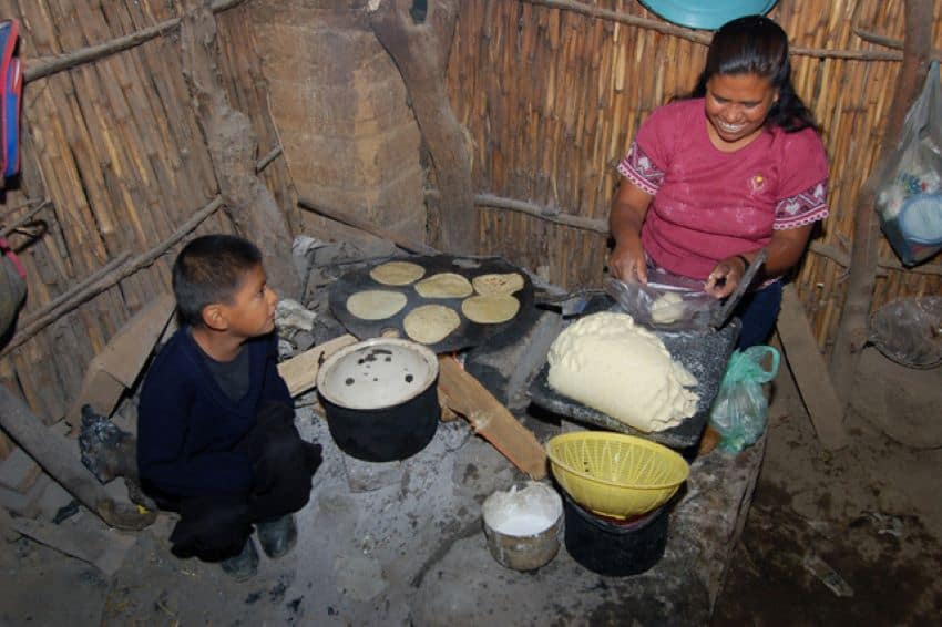 Zenaida and Efrain's kitchen in San Augustín, Morelos.