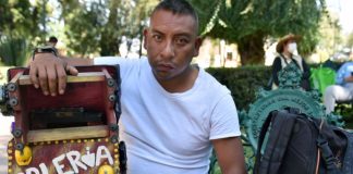 These days, Guadalupe José Medina Tima's shoeshine business makes him 300 pesos a day, the absolute minimum amount that will feed his family.