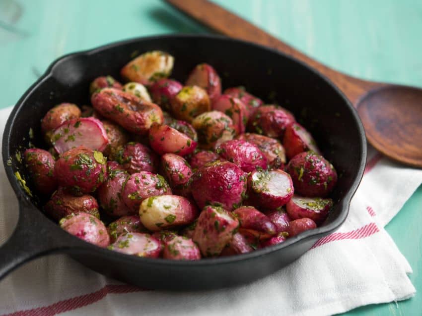 These roasted radishes will melt in your mouth.