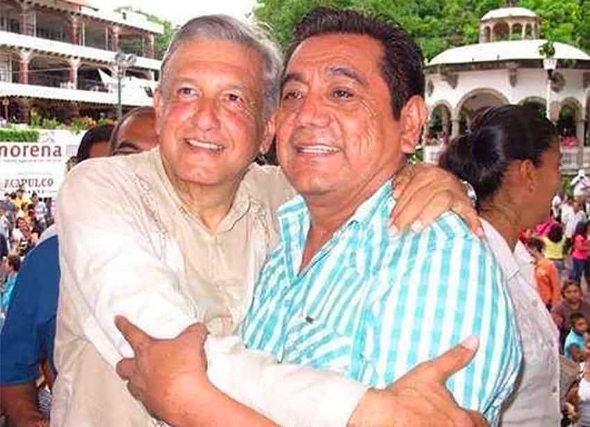 López Obrador and Salgado in 2017.