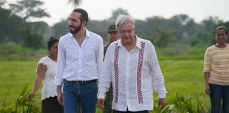 El Salvador President Bukele with López Obrador