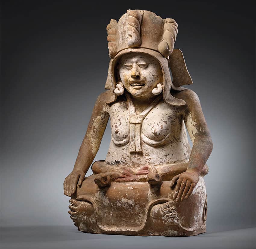 A statue of the fertility goddess Cihuatéotl