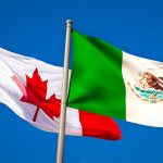 mexican and canadian flags