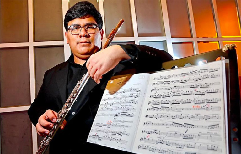 Flautist, 23, is winner of London music scholarship Flautist, 23, is winner of London music scholarship