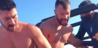 The two men who were arrested on the beach in Tulum.