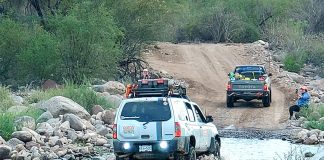 Rally racers Monday in Loreto, Baja California Sur.