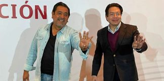 Salgado, left, has the support of Morena party leader Delgado.