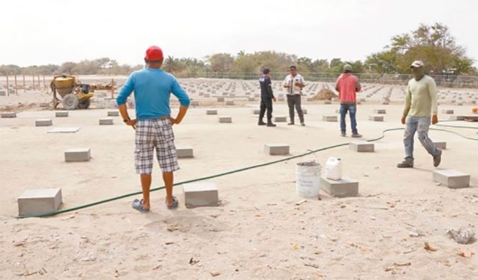 Site of the solar farm on the Oaxaca coast.