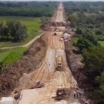 Heavy equipment at work on the Maya Train project.