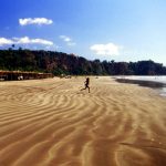 Long, beautiful Los Cocos beach has soft sand and small waves.