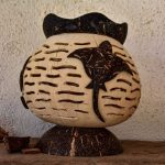 An example of artisan work made from coconut that's sold at the museum.