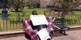 The body found Thursday in Jardín Hidalgo.