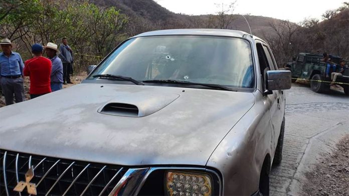 The vehicle in which the Guatemalans were traveling when a soldier opened fire.