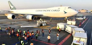 The Chinese-made Sinovac vaccine arrives in Mexico City earlier this month.