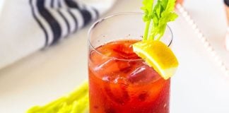 The classic use of celery: topping a Bloody Mary