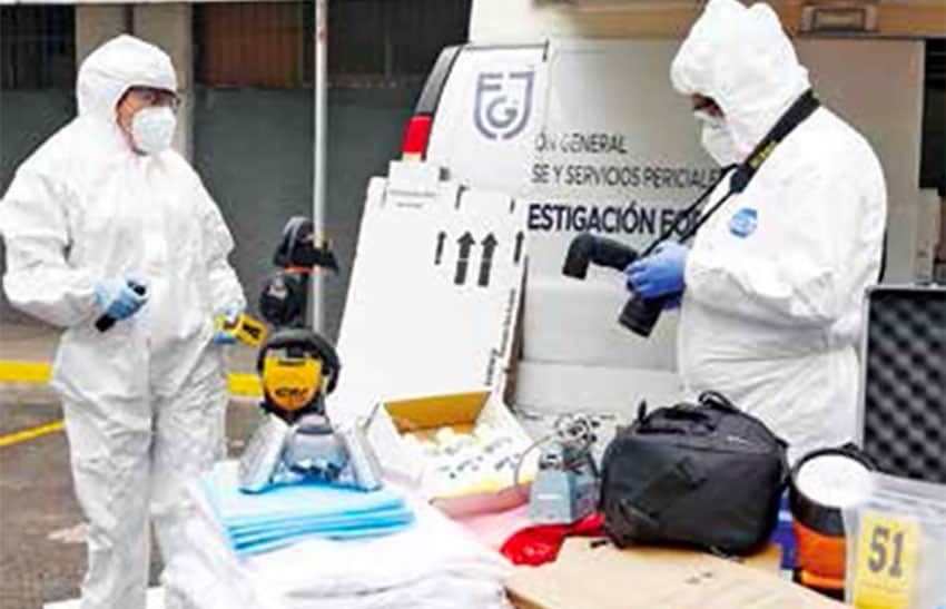 Members of one of Mexico City's new investigation units.