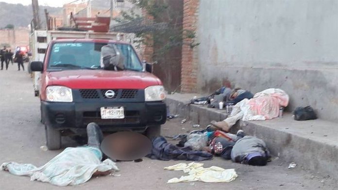 Victims of Saturday's deadly attack in Tonalá.