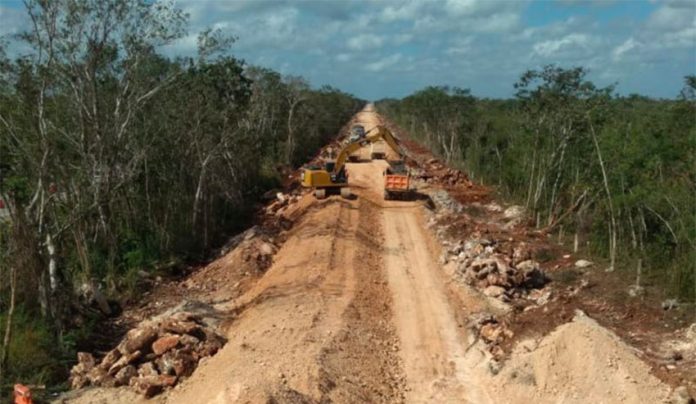 Maya Train construction under way in the southeast.
