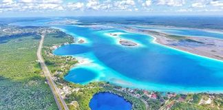 The Bacalar lagoon area of Quintana Roo