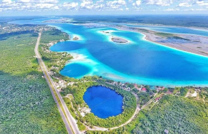 The Bacalar lagoon area of Quintana Roo