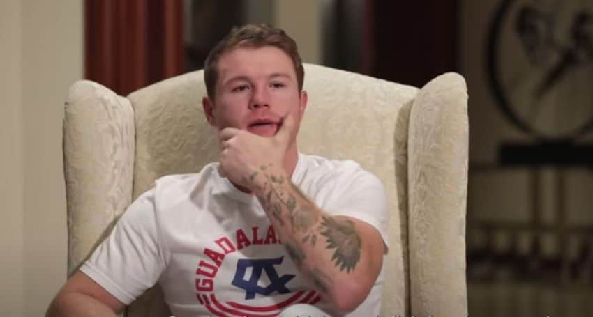 Mexican boxer Canelo Álvarez speaking during his interview with Graham Bensinger, to be broadcast this weekend (screen capture).