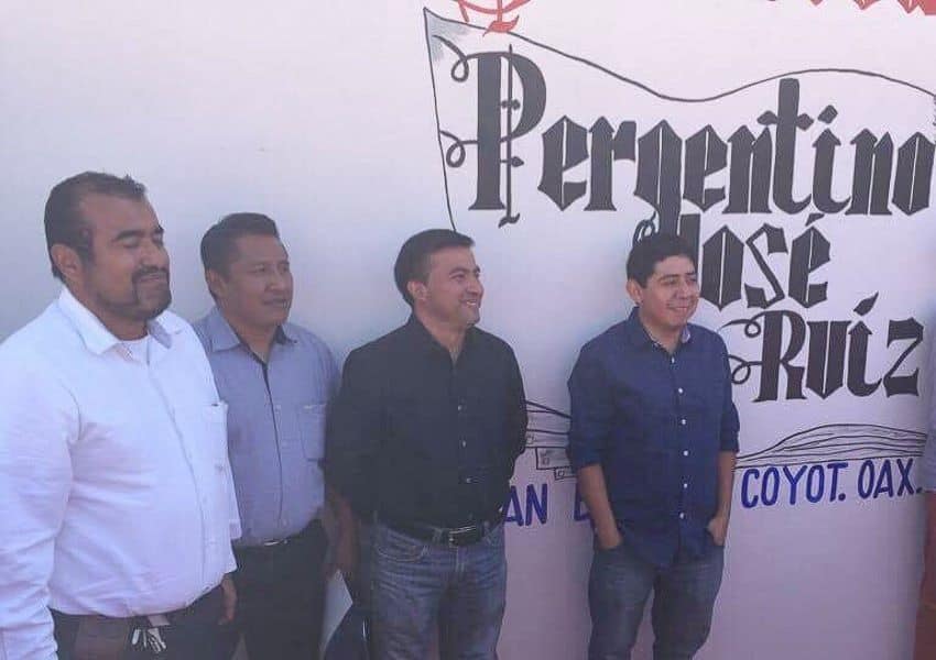 José at the opening of a school library named after him in San Bartolo Coyotepec, Oaxaca. He regularly visits K-12 schools.