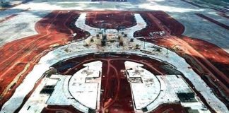 Image from the designs for the cancelled Mexico City airport in Texcoco.