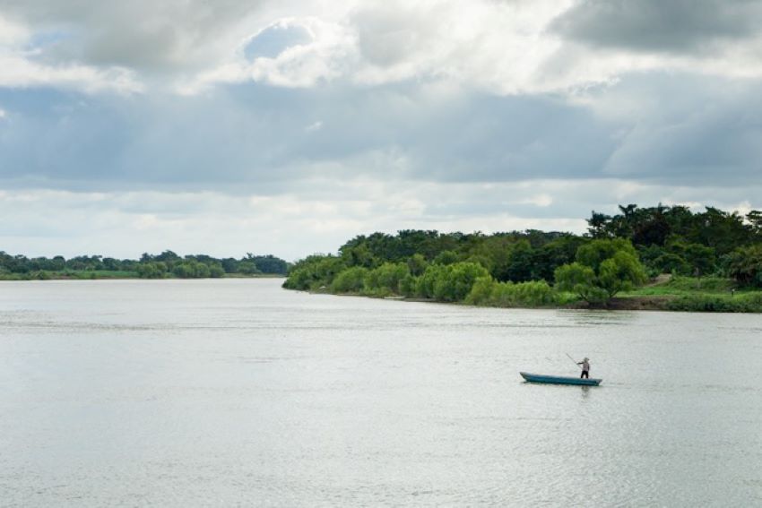 The Usumacinta River, which runs through Tabasco as well as Chiapas.