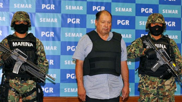 Mario Cárdenas during his arrest in 2012.