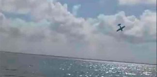 The plane did a nosedive into Nichupté Lagoon.