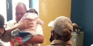 1-year-old Julia Isabella Villaseñor is reunited with her grandfather.